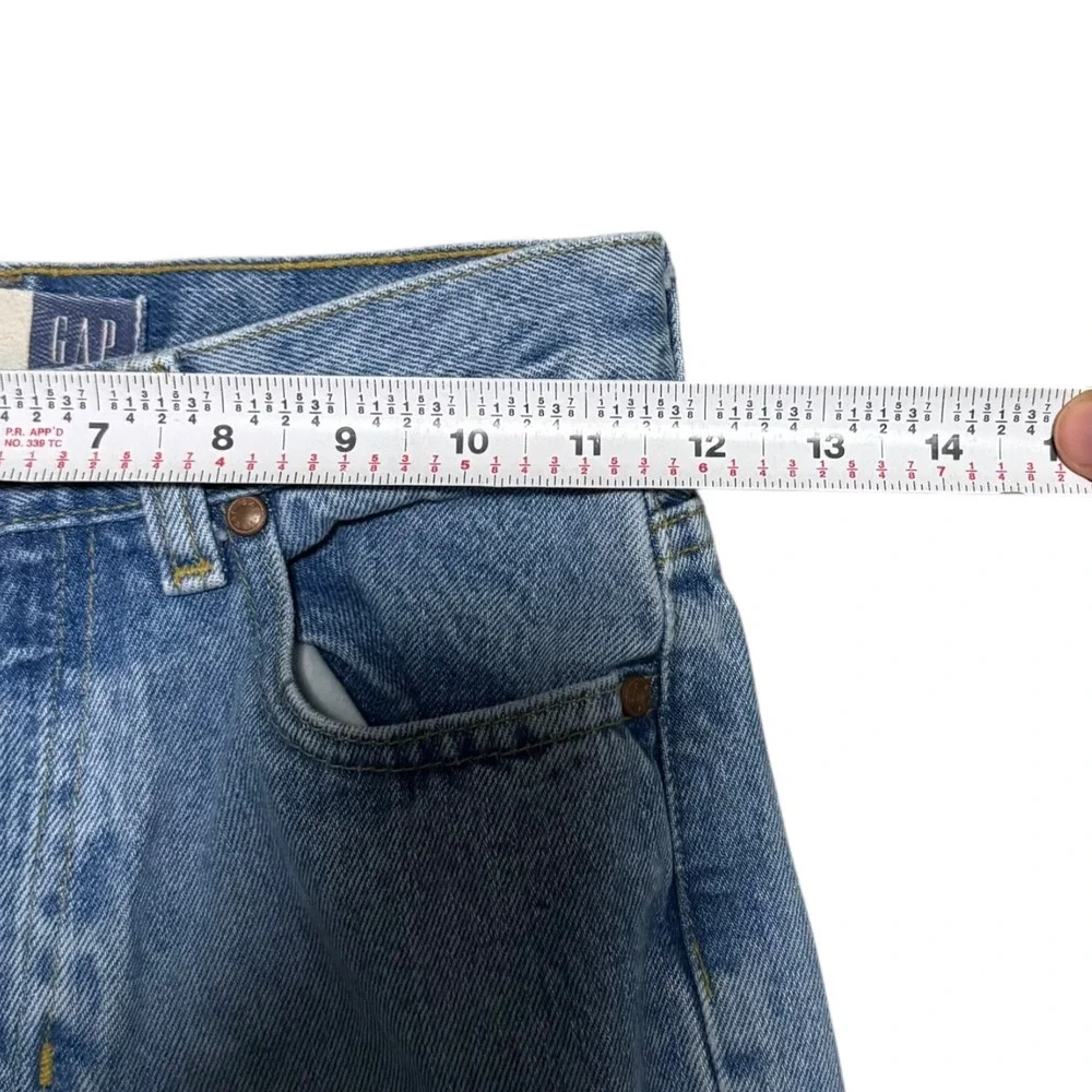 Vintage 2000s Gap Flared Cotton Blue Light Wash Jeans Youth 14 Slim (23.5x28.75)